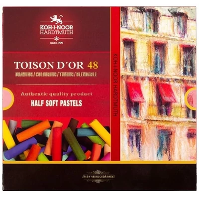 Toison d'Or porpasztell krétakészlet - 48 db, 1/2 méretű