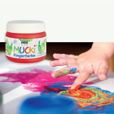 Ujjfesték, Mucki, 150 ml - fehér