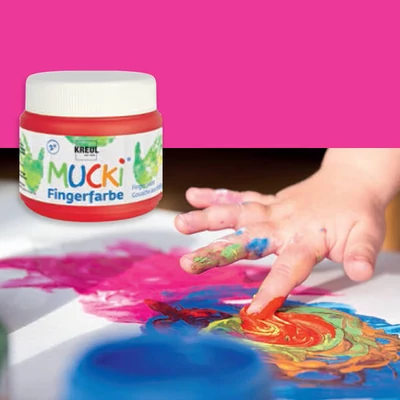 Ujjfesték, Mucki, 150 ml - pink