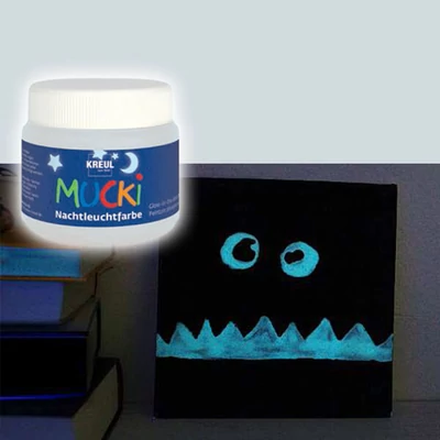 Ujjfesték, Mucki, 150 ml - sötétben világító