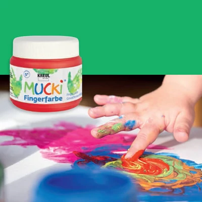 Ujjfesték, Mucki, 150 ml - zöld