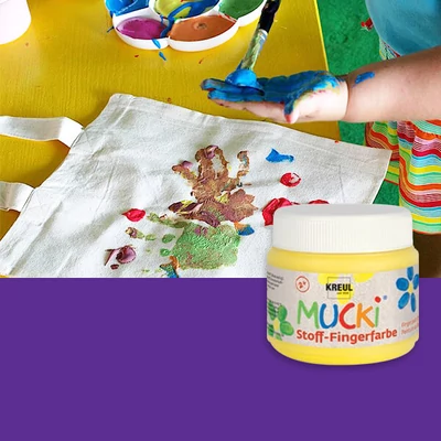 Mucki ujjfesték textilre, 150 ml - lila