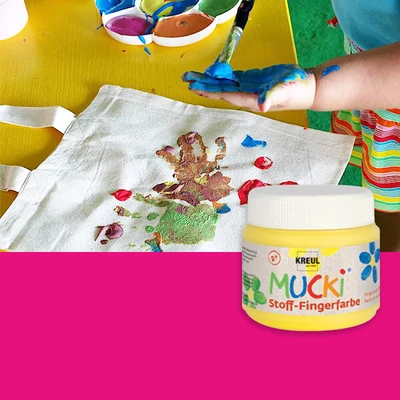 Mucki ujjfesték textilre, 150 ml - pink