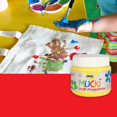 Mucki ujjfesték textilre, 150 ml - piros