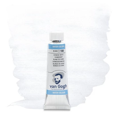 Talens Van Gogh tubusos akvarellfesték, 10 ml - 108, chinese white