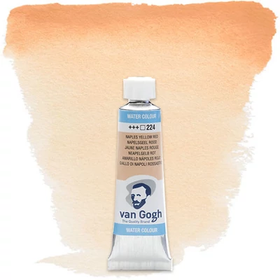 Talens Van Gogh tubusos akvarellfesték, 10 ml - 224, naples yellow red