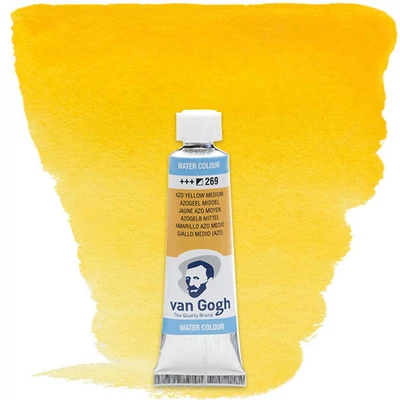 Talens Van Gogh tubusos akvarellfesték, 10 ml - 269, azo yellow medium
