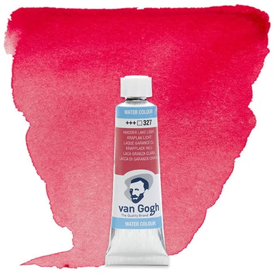 Talens Van Gogh tubusos akvarellfesték, 10 ml - 327, madder lake light