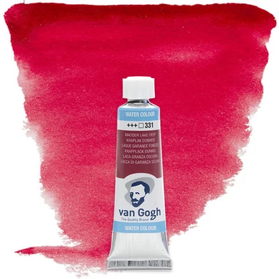 Talens Van Gogh tubusos akvarellfesték, 10 ml - 331, madder lake deep