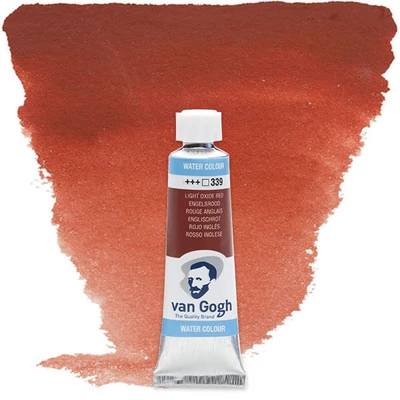 Talens Van Gogh tubusos akvarellfesték, 10 ml - 339, light oxide red