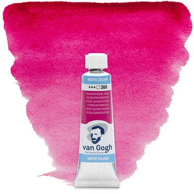 Talens Van Gogh tubusos akvarellfesték, 10 ml - 366, quinacridone rose