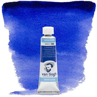 Talens Van Gogh tubusos akvarellfesték, 10 ml - 506, ultramarine deep