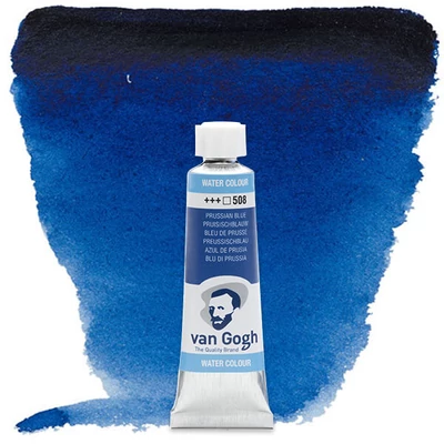 Talens Van Gogh tubusos akvarellfesték, 10 ml - 508, prussian blue