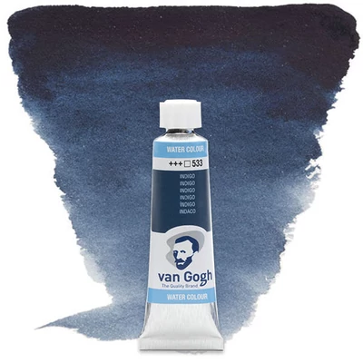 Talens Van Gogh tubusos akvarellfesték, 10 ml - 533, indigo