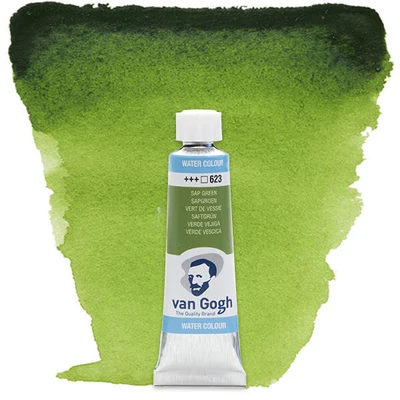 Talens Van Gogh tubusos akvarellfesték, 10 ml - 623, sap green