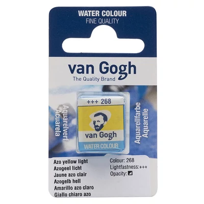 Talens Van Gogh szilkés akvarellfesték, 1/2 szilke - 268, azo yellow light