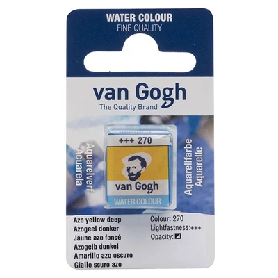 Talens Van Gogh szilkés akvarellfesték, 1/2 szilke - 270, azo yellow deep