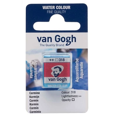 Talens Van Gogh szilkés akvarellfesték, 1/2 szilke - 318, carmine