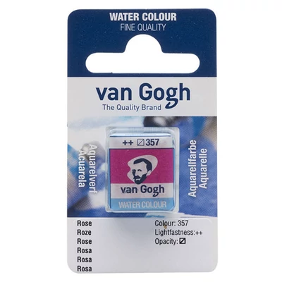 Talens Van Gogh szilkés akvarellfesték, 1/2 szilke - 357, rose