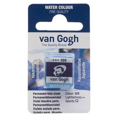 Talens Van Gogh szilkés akvarellfesték, 1/2 szilke - 568, permanent blue violet