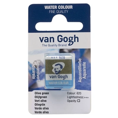 Talens Van Gogh szilkés akvarellfesték, 1/2 szilke - 620, olive green