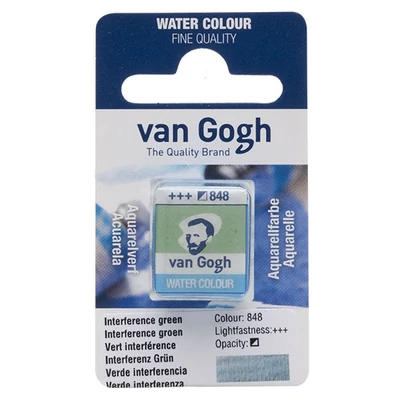 Talens Van Gogh szilkés akvarellfesték, 1/2 szilke - 848, interference green