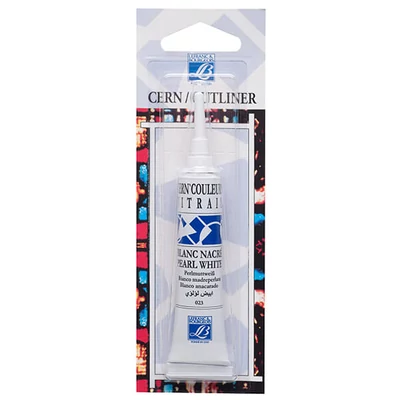 Vitrail kontúrfesték, nem kiégethető, 20 ml - gyöngyház fehér, 023