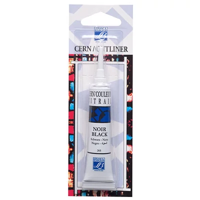 Vitrail kontúrfesték, nem kiégethető, 20 ml - fekete, 265