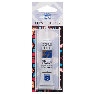 Vitrail kontúrfesték, nem kiégethető, 20 ml - óarany, 704