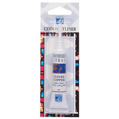 Vitrail kontúrfesték, nem kiégethető, 20 ml - réz, 707
