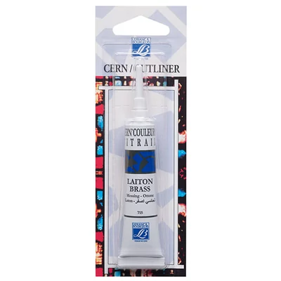 Vitrail kontúrfesték, nem kiégethető, 20 ml - sárgaréz, 715