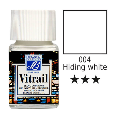 Vitrail gyantaalapú üvegfesték, 50 ml - fehér