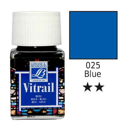 Vitrail gyantaalapú üvegfesték, 50 ml - kék