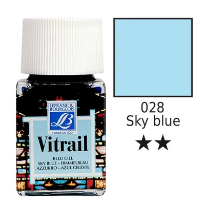 Vitrail gyantaalapú üvegfesték, 50 ml - égkék