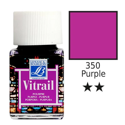 Vitrail gyantaalapú üvegfesték, 50 ml - bíbor