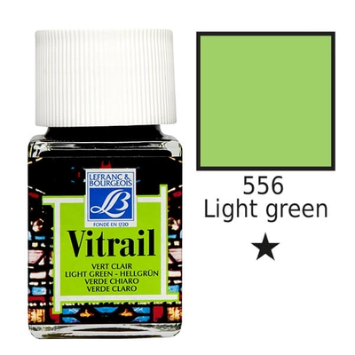 Vitrail gyantaalapú üvegfesték, 50 ml - világoszöld