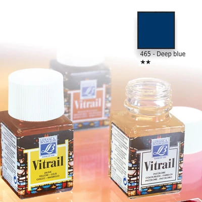 Vitrail gyantaalapú üvegfesték, 50 ml - mélykék