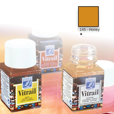 Vitrail gyantaalapú üvegfesték, 50 ml - mézsárga