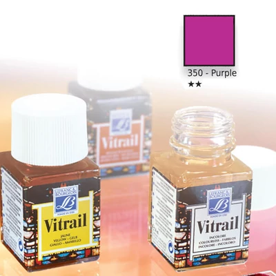 Vitrail gyantaalapú üvegfesték, 50 ml - bíbor