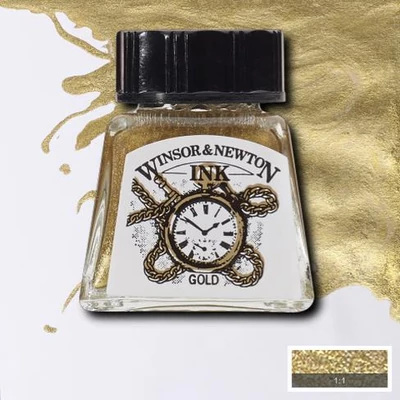 Winsor&Newton tinta, 14 ml - gold