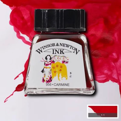 Winsor&amp;Newton tinta, 14 ml - carmine