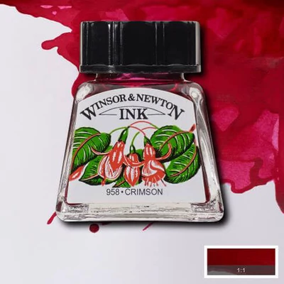 Tinta, W&amp;amp;N, 14 ml, 203, crimson