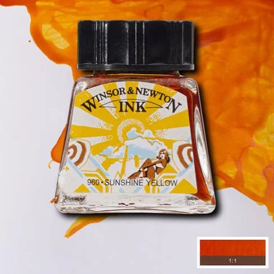 Winsor&Newton tinta, 14 ml - sunshine yellow