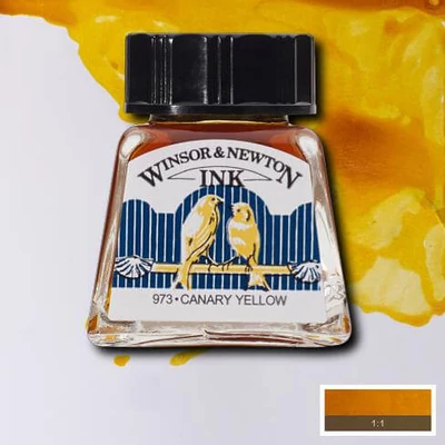 Tinta, W&amp;amp;N, 14 ml, 123, canary yellow
