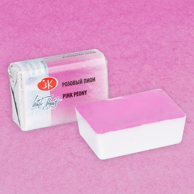White Nights szilkés akvarellfesték, 2,5 ml, pasztell - 366, pink peony