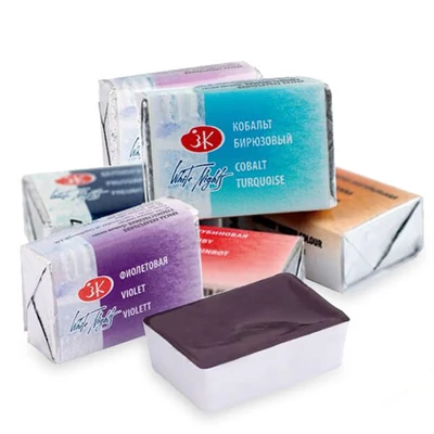 White Nights szilkés akvarellfesték, 2,5 ml - különféle színekben