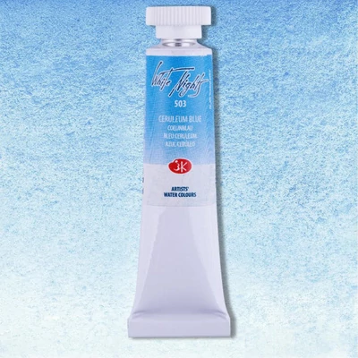 White Nights tubusos akvarellfesték, 10 ml - 503, ceruleum blue
