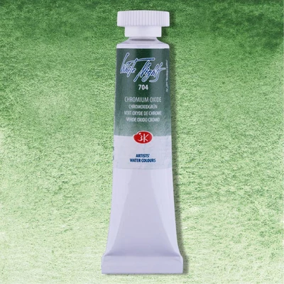 White Nights tubusos akvarellfesték, 10 ml - 704, chromium oxide