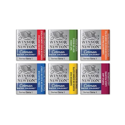 Winsor&amp;Newton Cotman 1/2 szilkés akvarellfesték - különféle színekben