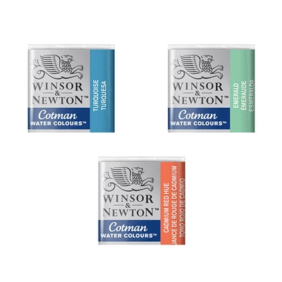 Winsor&amp;Newton Cotman 1/2 szilkés akvarellfesték - különféle színekben